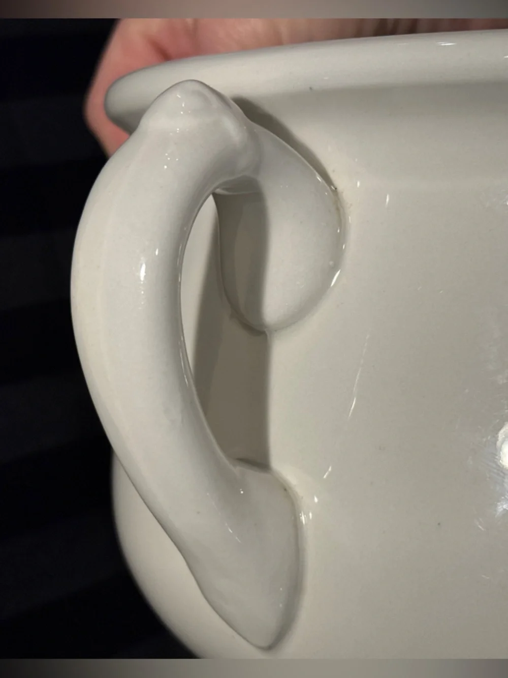 Chamber Pot by Homer Laughlin White Ceramic